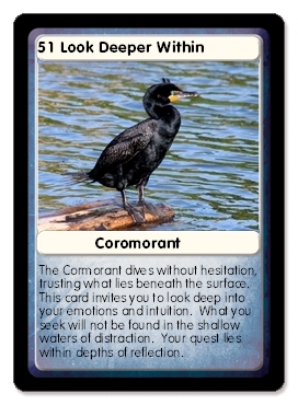 Cormorant oracle card